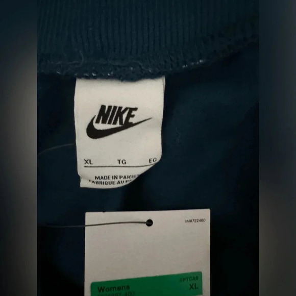 Nike women’s oversized high rise joggers elastic waist size XL Dark turquoise - Picture 8 of 11
